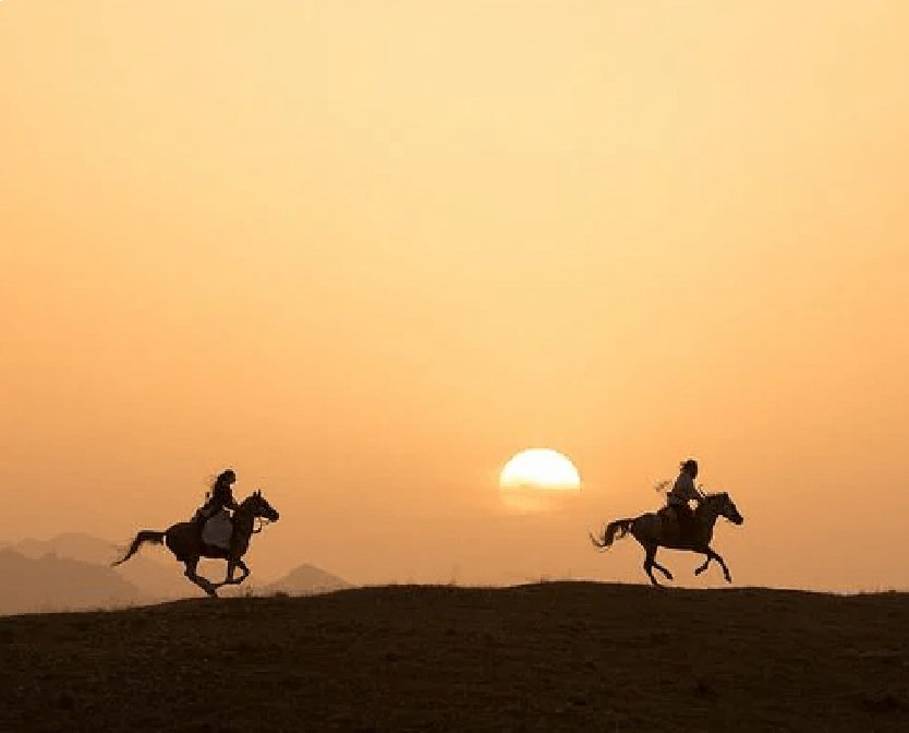 horse riding